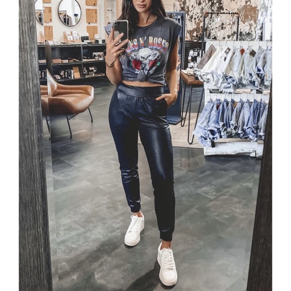 Commando Pants - Commando Faux Leather Joggers